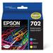 Epson 702 DURABrite Ultra Standard-Capacity Ink Cartridge Color Multi Pack with S T702520-S