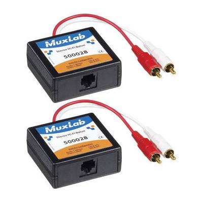 MuxLab Stereo Hi-Fi 2-Pack RCA Balun Kit 500028-2P...