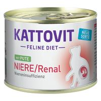 12 x 185 g Pute Niere/Renal Kattovit Katzen-Nahrungsergänzung