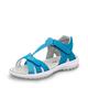 Superfit Mädchen Rainbow Riemchensandalen, (Blau 80), 35 EU