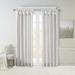 Madison Park 50x120 100% Polyester Twist Tab Lined Window Curtain in Silver - Olliix MP40-6329