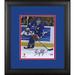 Brian Leetch New York Rangers Framed Autographed 8" x 10" Blue Jersey Skating Photograph