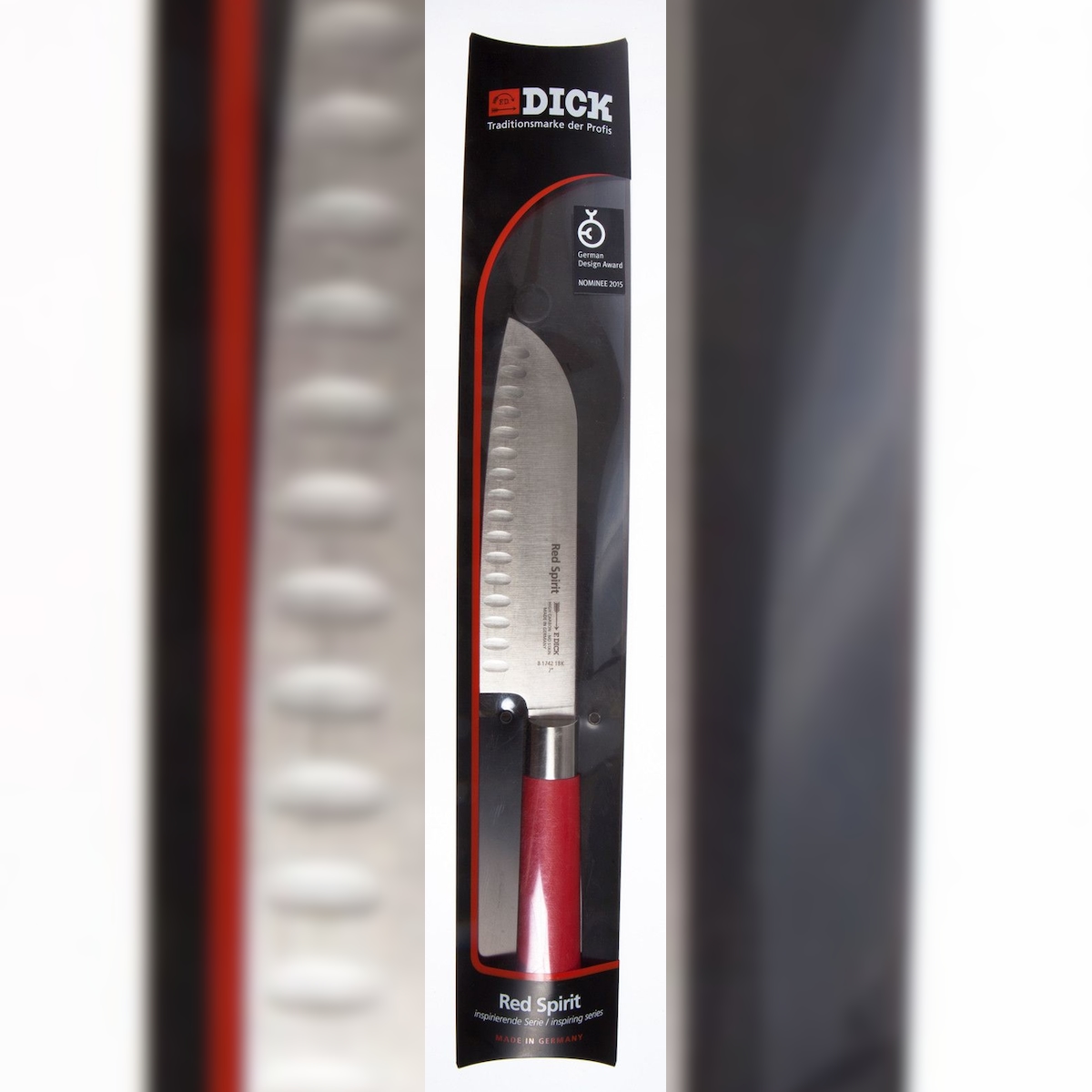 F. Dick Santoku Kochmesser Red Spirit, Stahl, 18 cm, rot Image