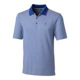 Men's Cutter & Buck Royal Texas Rangers Big Tall Forge Tonal Stripe Polo