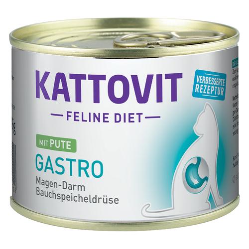 24 x 185g Gastro Pute Kattovit Katzenfutter nass