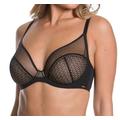Gossard 16905 Women's Graphic Luxe Black Lace Non-Padded Underwired Plunge Bra 32D