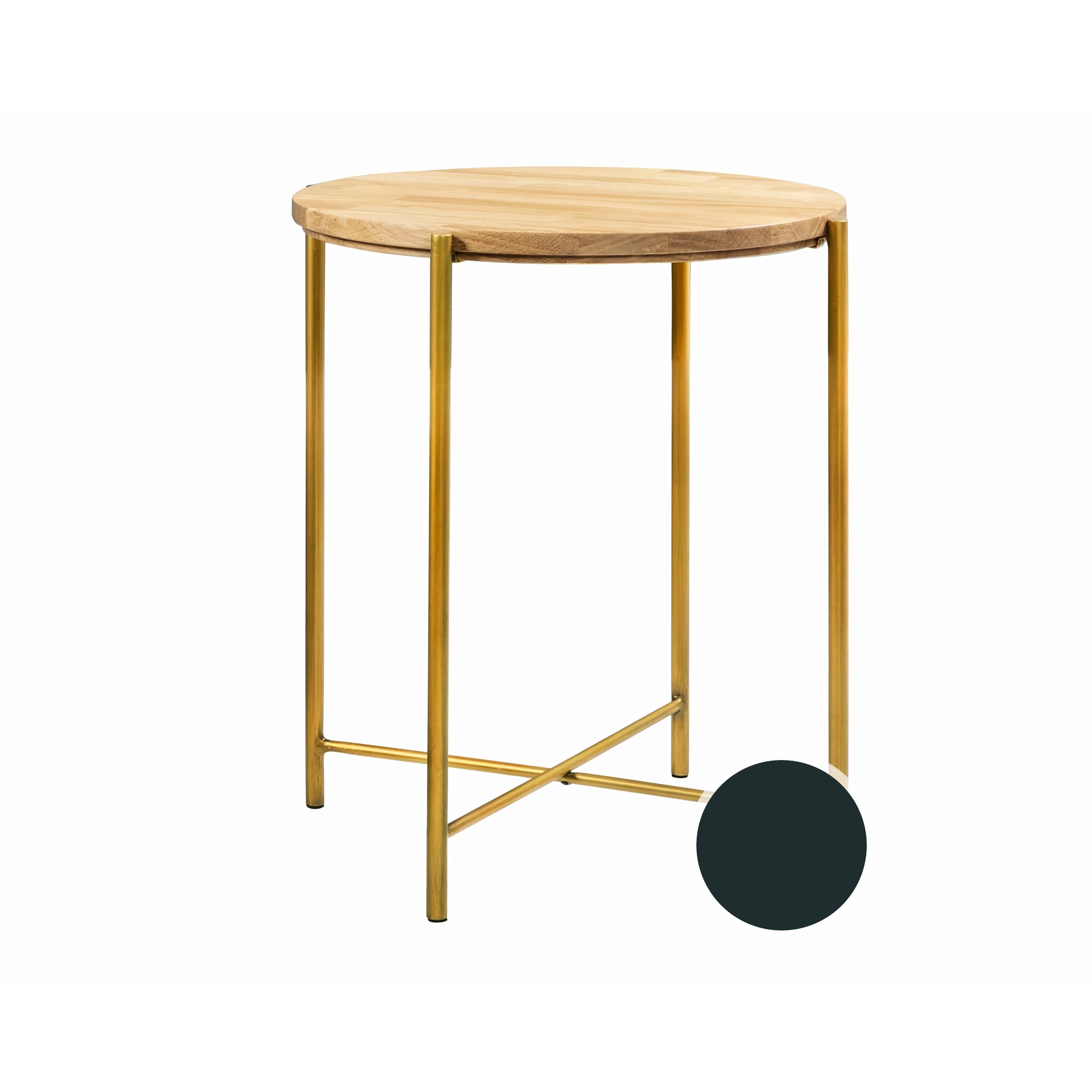 Hasena Nachttisch Nali Bronze / Kernbuche natur, geölt
