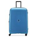 DELSEY PARIS - BELMONT PLUS - Large Rigid Suitcase extendable - 76x52x34 cm - 110 liters - L - Zinc Blue