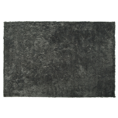 Teppich Dunkelgrau 160 x 230 cm Shaggy in rechteckiger Form Getuftet Klassisch