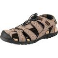 Geox Herren Uomo Sandal Strada B Sandalen,Taupe Black,39 EU