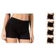 MESHIKAIER Women Plain Underwear 100% Mulberry Silk Boxer Shorts Seamless Briefs Panties Knickers (XX-Large, 5 Pack(Black))