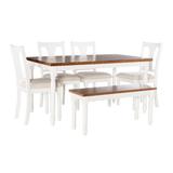 Willow 6 PC Brown Dining Set - Powell D1252D19B