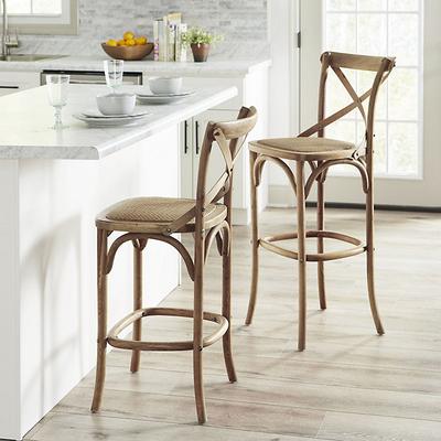 Constance Stools - Worn White, Counter Stool 24 3/4