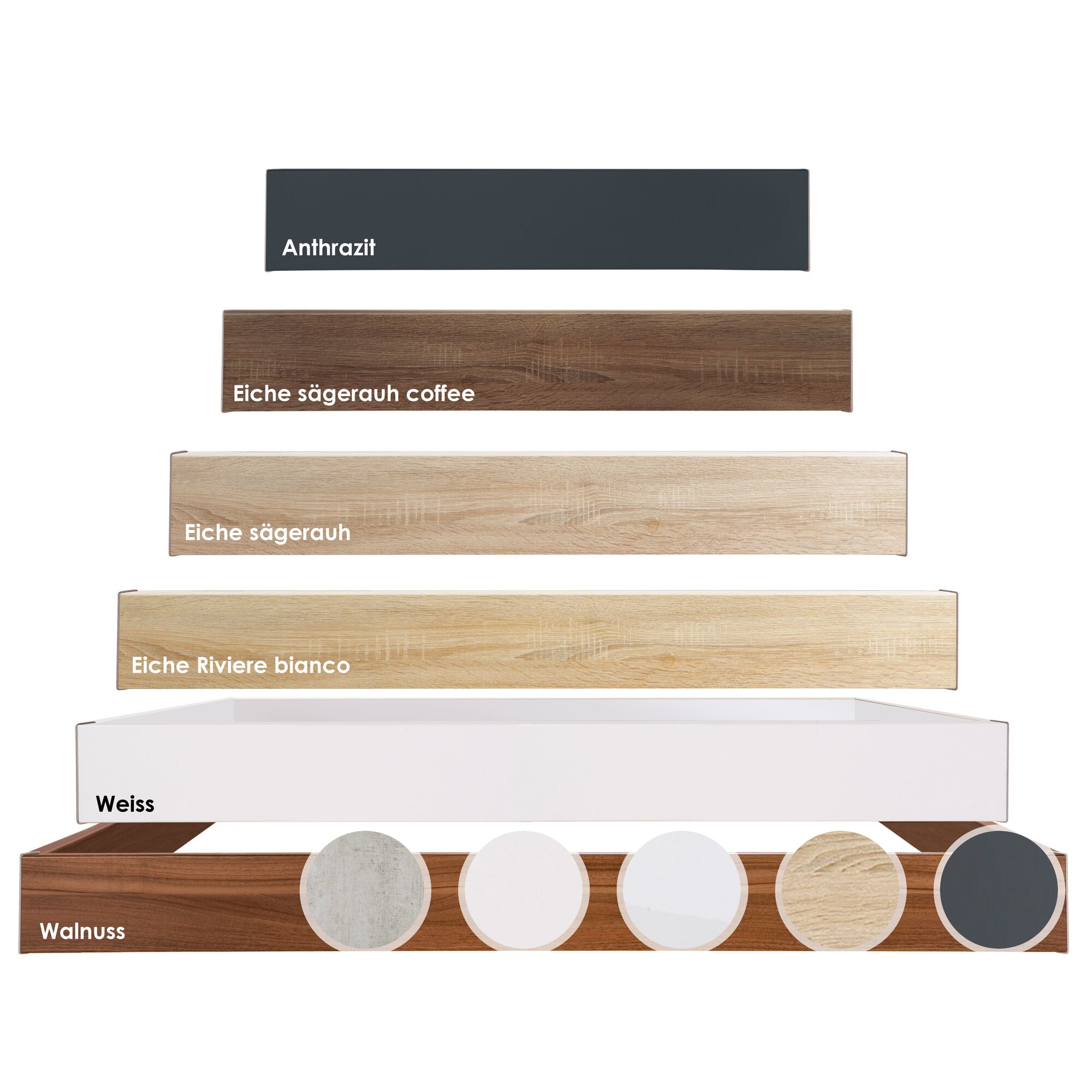 Hasena Top-Line Bettrahmen Advance 18 90x190 cm / Hochglanz weiss