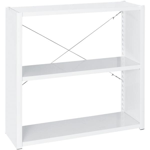 MANORGA Stahlregalsystem »Epsilon« Grundregal 3 Stahlblechböden 125 x 30 cm weiß Image