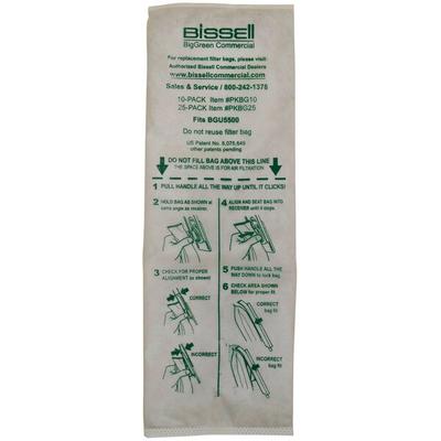 Bissell Commercial PKBG10 Vacuum Bags for BGU5500 Vacuum Cleaner - 10/Pack