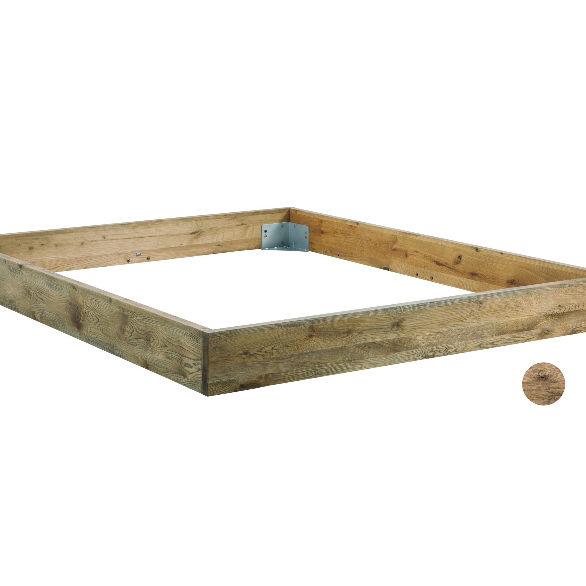 Hasena Oak-Vintage Bettrahmen Cadro 18 Wildeiche 90x190 cm / Wildeiche vintage natur, geölt
