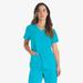 Dickies Women's Eds Essentials V-Neck Scrub Top - Turquoise Size XS (DK615)