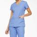 Dickies Women's Eds Signature V-Neck Scrub Top With Pen Slot - Ceil Blue Size S (85906)