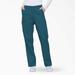 Dickies Women's Eds Signature Tapered Leg Cargo Scrub Pants - Caribbean Blue Size XS (86106)