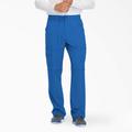 Dickies Men's Dynamix Cargo Scrub Pants - Royal Blue Size M (DK110)