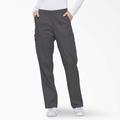 Dickies Women's Eds Signature Cargo Scrub Pants - Pewter Gray Size L (86106)
