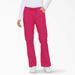 Dickies Women's Eds Signature Drawstring Cargo Scrub Pants - Hot Pink Size M (86206)
