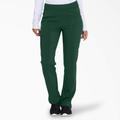 Dickies Women's Eds Essentials Cargo Scrub Pants - Hunter Green Size M (DK005)