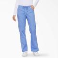 Dickies Women's Eds Signature Flare Leg Cargo Scrub Pants - Ceil Blue Size 2Xl (86206)