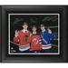 Jack Hughes Kaapo Kakko & Kirby Dach Framed Autographed 16" x 20" 2019 NHL Draft Top-3 Photograph