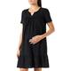 Queen Mum Damen Dress Jersey/Woven Nurs Ss Embr Newyork Kleid, Schwarz (Black P090), 38 (Herstellergröße: M)