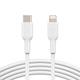 Belkin USB-C-/Lightning-Kabel (iPhone-Kabel zum Schnellladen für das iPhone 14 oder ältere Modelle) Boost Charge MFi-zertifiziertes iPhone USB-C-Kabel (Weiß, 1 m)