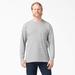 Dickies Men's Big & Tall Heavyweight Long Sleeve Pocket T-Shirt - Heather Gray Size 3 (WL450)