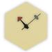 Manchester Modern Design Hexagon Shaped Silent Non-Ticking Wall Clock - LeisureMod MCLD13CR
