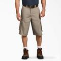 Dickies Men's Loose Fit Cargo Work Shorts, 13" - Desert Sand Size 32 (WR888)