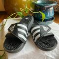 Adidas Shoes | Black And White Adidas Sandals | Color: Black/White | Size: 7