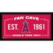 Los Angeles Angels Framed 10" x 20" Fan Cave Collage