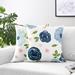 Sweet Jojo Designs Watercolor Floral Square Pillow Cover & Insert Synthetic in Pink/Green | 18 H x 18 W x 2 D in | Wayfair