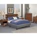 Home by Hollywood Enforce Platform Base Bed Frame Metal in Brown | 14 H x 76 W x 80 D in | Wayfair EPB3466EK