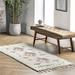 126 x 32 x 1.18 in Rug - Union Rustic Higginson Tribal Shag Performance Ivory Rug, Synthetic | 126 H x 32 W x 1.18 D in | Wayfair