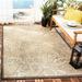 Black 63 x 0.25 in Area Rug - Winston Porter Rhinebeck Floral Sand/Indoor/Outdoor Area Rug | 63 W x 0.25 D in | Wayfair WNPR3768 39827093