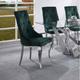 Willa Arlo™ Interiors Wesham Tufted Fabric Side Chair Wood/Upholstered in Green | 42 H x 24 W x 20 D in | Wayfair BAA7F498F38C4B828EE0ACB654ED027F