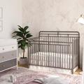 Little Seeds Monarch Hill 3-in-1 Convertible Crib Metal in Gray | 44.8 H x 30.63 W in | Wayfair 5717408COM