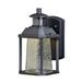 Brayden Studio® Farren Dualux® LED Outdoor Wall Lantern w/ Motion Sensor Glass/Metal in Black | 10.25 H x 5.5 W x 6.25 D in | Wayfair