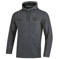 Jako Damen Bayer 04 Leverkusen Kapuzensweat Premium Basics, (Saison 19/20), anthrazit meliert, 34, BA6729I