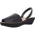 Kenneth Cole REACTION Damen feinem Glas Slingback-Plateau-Sandalen, Schwarz, 37 EU