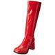 Ellie Shoes Go Go Go Stiefel aus Lackleder, Rot, rot, 39 EU