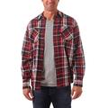 Wrangler Authentics Herren Long Sleeve Flannel Shirt Hemd mit Button-Down-Kragen, Fahrrad-Rot, Mittel