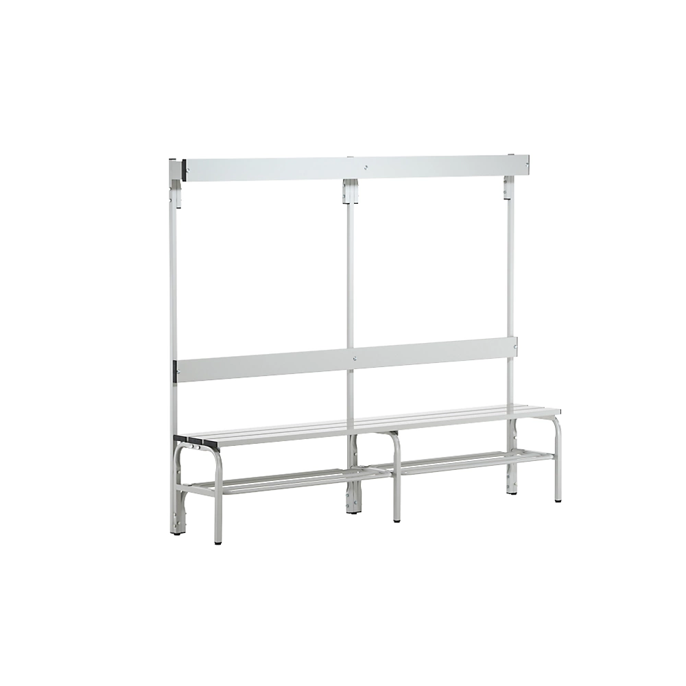Banc de vestiaire avec lattes en aluminium Sypro