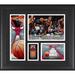 Coby White Chicago Bulls Framed 15" x 17" Player Collage with a Piece of Game-Used Basketball